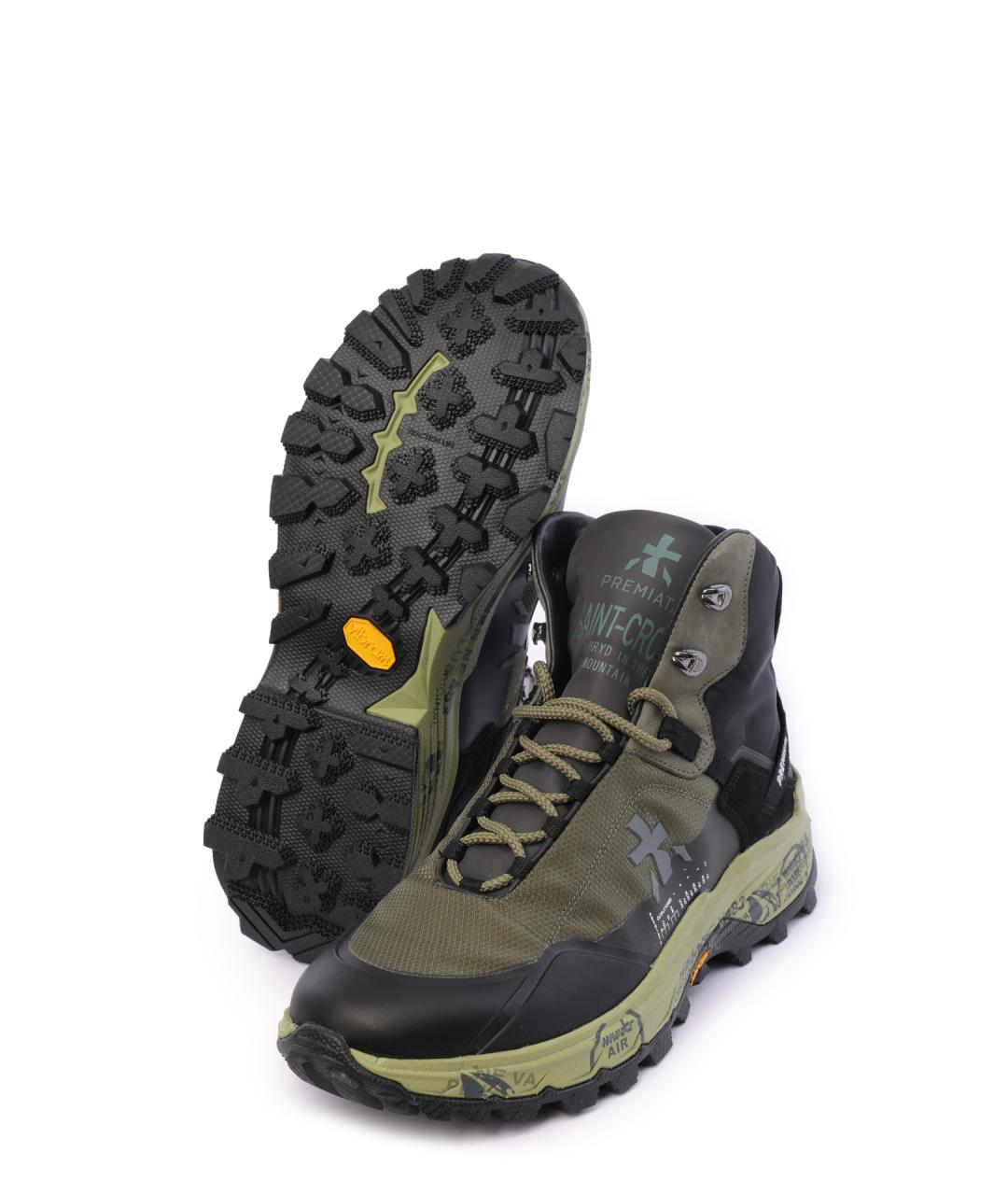 PREMIATA Текстильные высокие кроссовки / кеды, фото 4