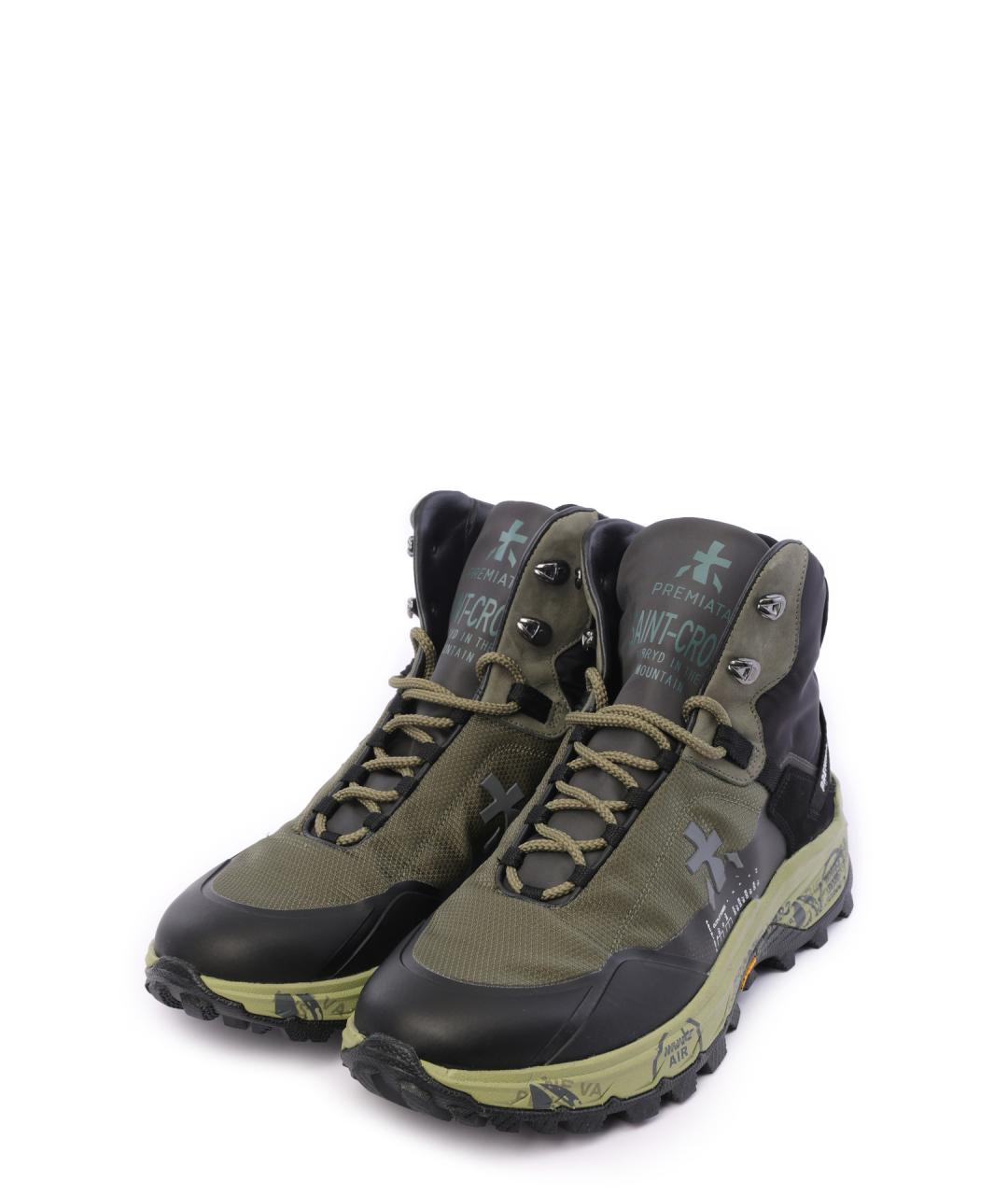 PREMIATA Текстильные высокие кроссовки / кеды, фото 2