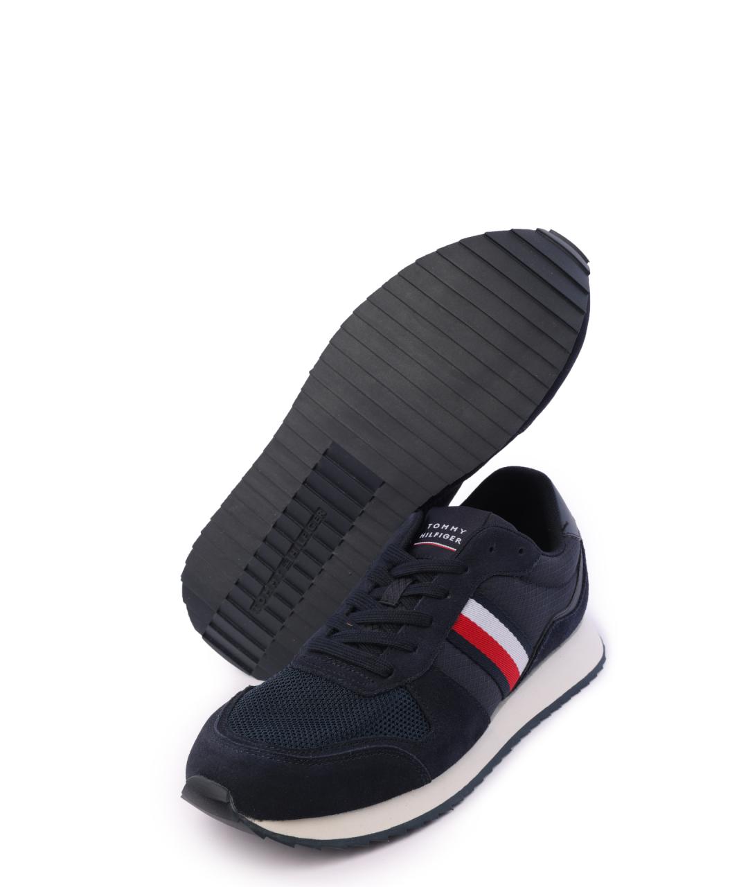 TOMMY HILFIGER Темно-синие низкие кроссовки / кеды, фото 4