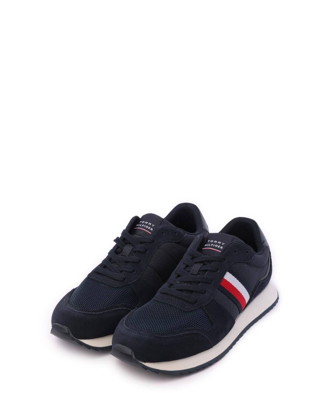 TOMMY HILFIGER Темно-синие низкие кроссовки / кеды, фото 2