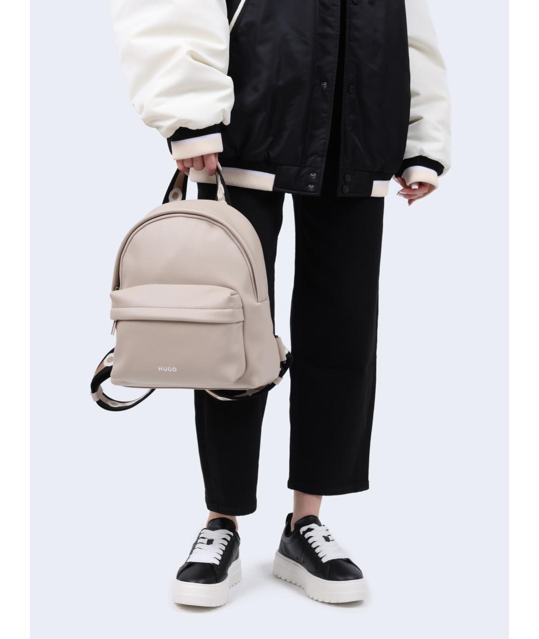 HUGO Бежевый рюкзак, фото 5