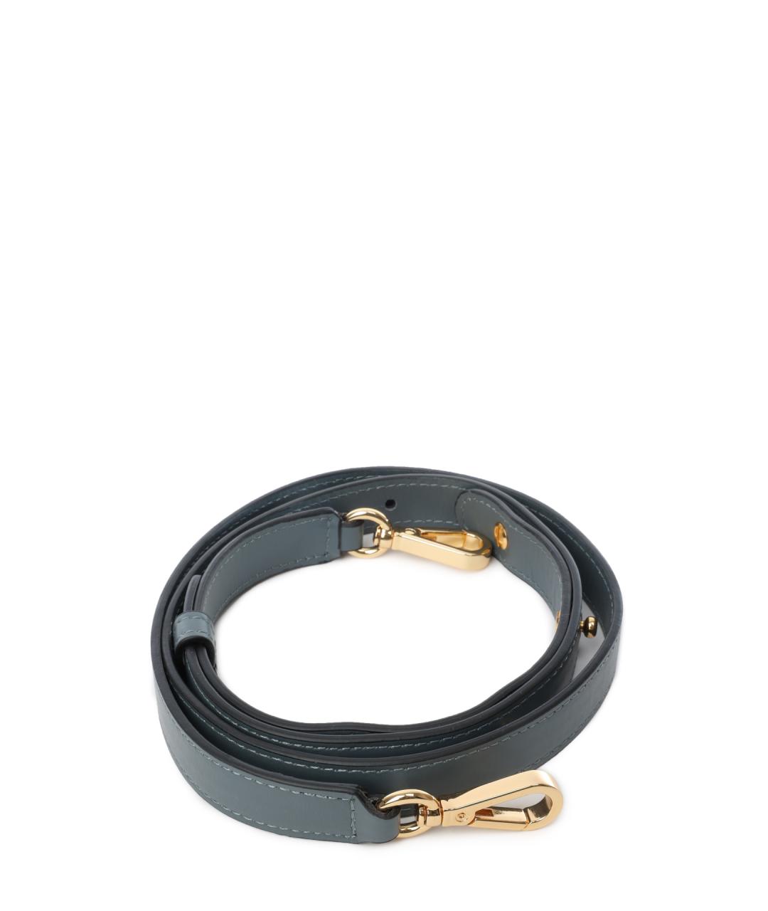 WANDLER Синяя кожаная сумка через плечо, фото 6