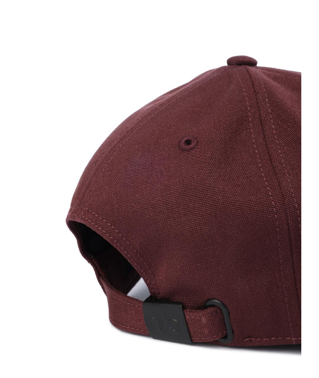 Y-3 Бордовая хлопковая кепка/бейсболка, фото 5