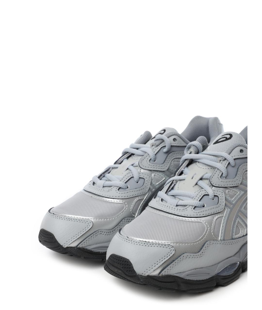 ASICS Серые текстильные низкие кроссовки / кеды, фото 6