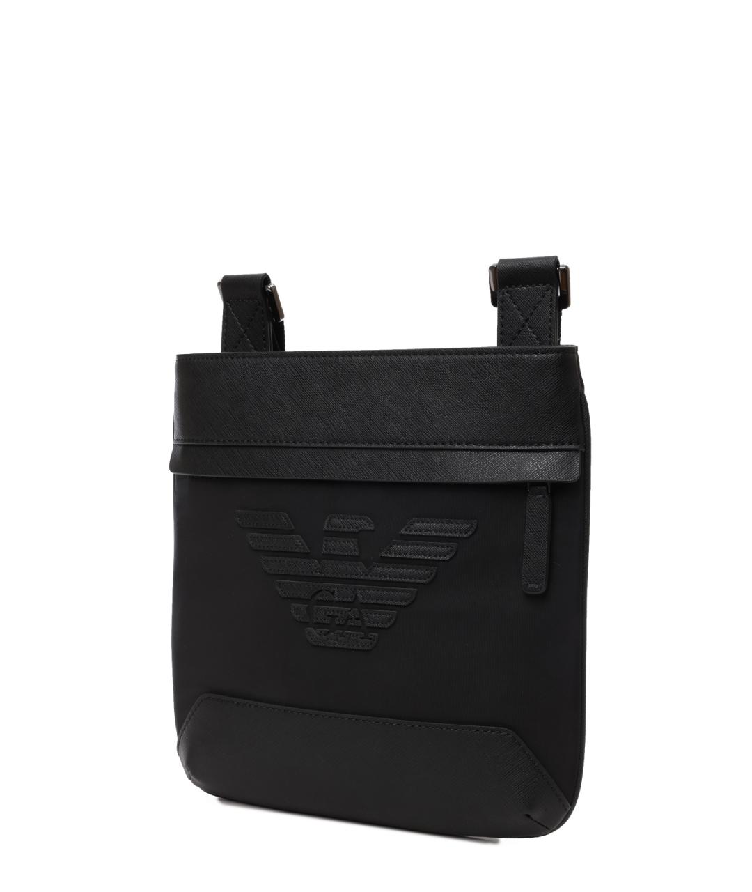 EMPORIO ARMANI Черная сумка на плечо, фото 2
