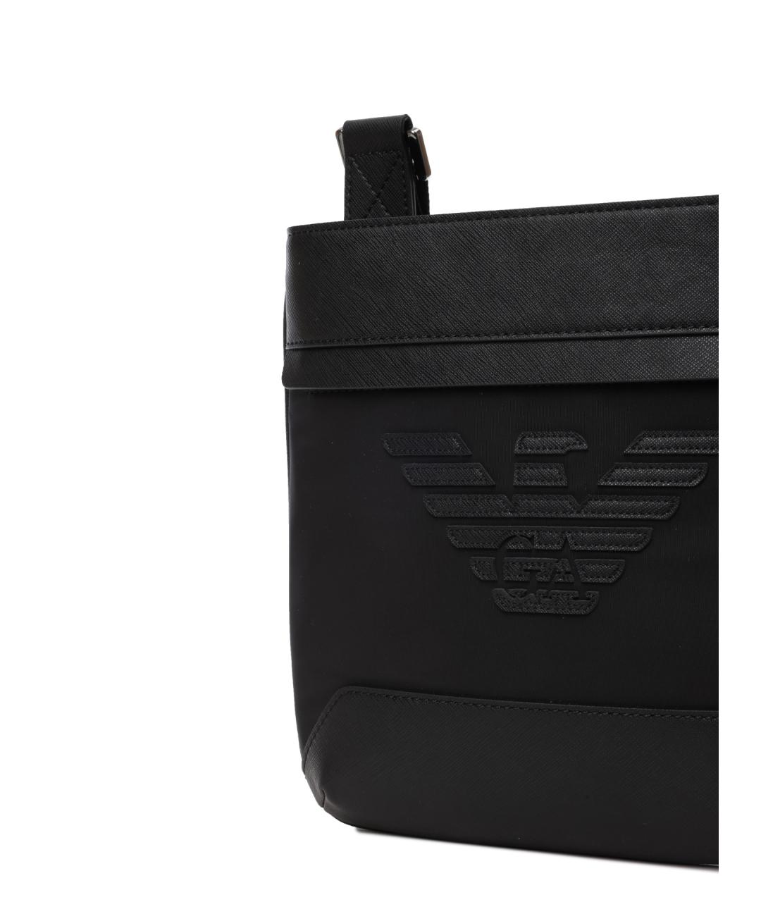 EMPORIO ARMANI Черная сумка на плечо, фото 4