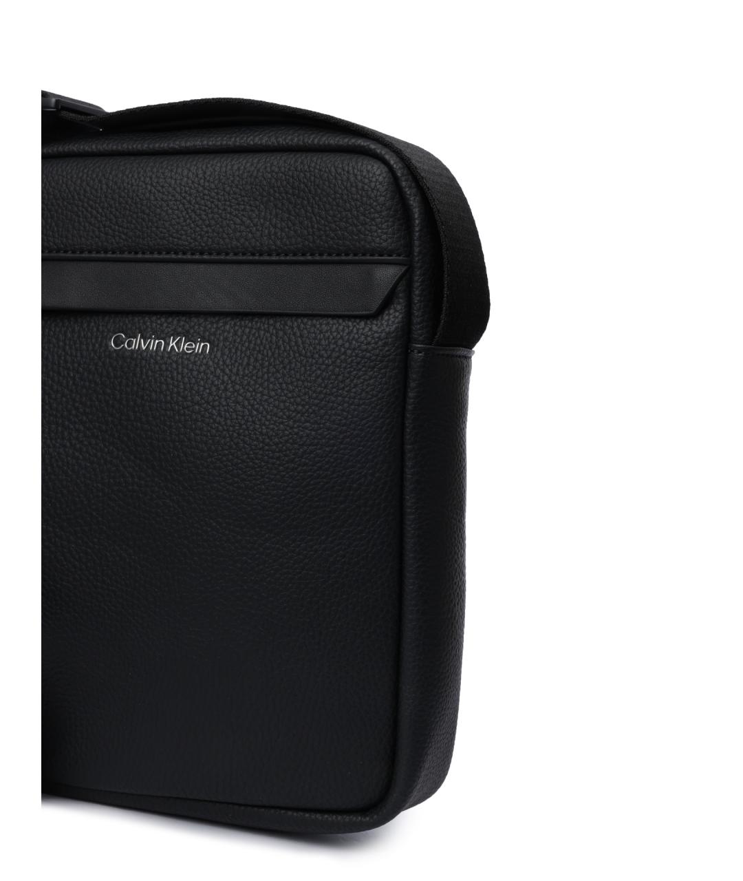 CALVIN KLEIN Черная сумка на плечо, фото 4