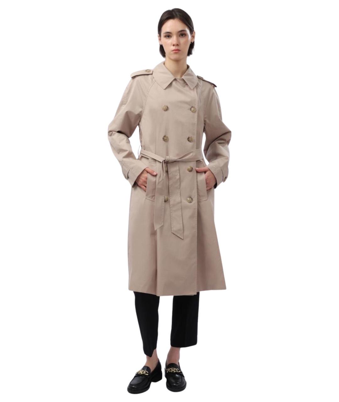 TOMMY HILFIGER Бежевый хлопковый тренч/плащ, фото 1