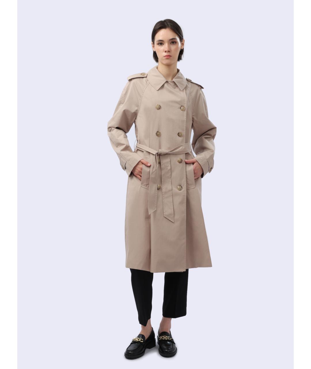 TOMMY HILFIGER Бежевый хлопковый тренч/плащ, фото 6