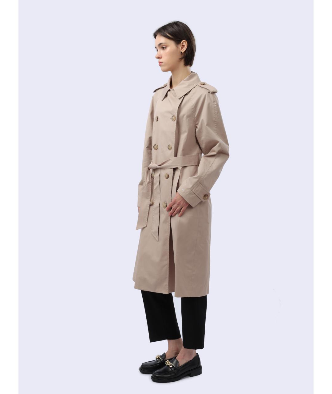 TOMMY HILFIGER Бежевый хлопковый тренч/плащ, фото 4