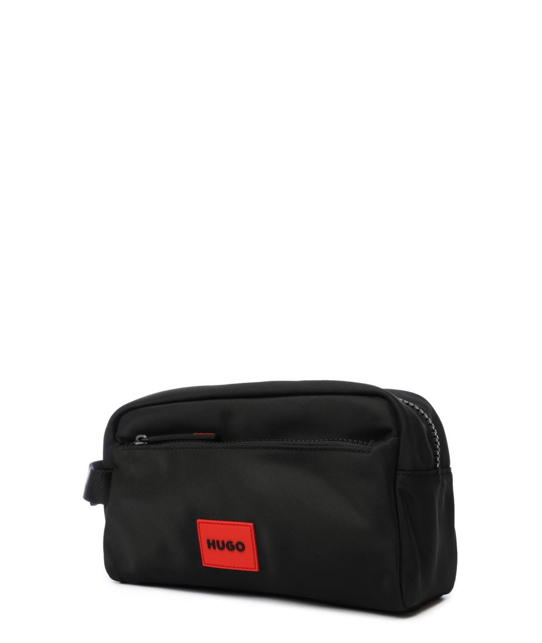 HUGO Черная синтетическая барсетка, фото 3
