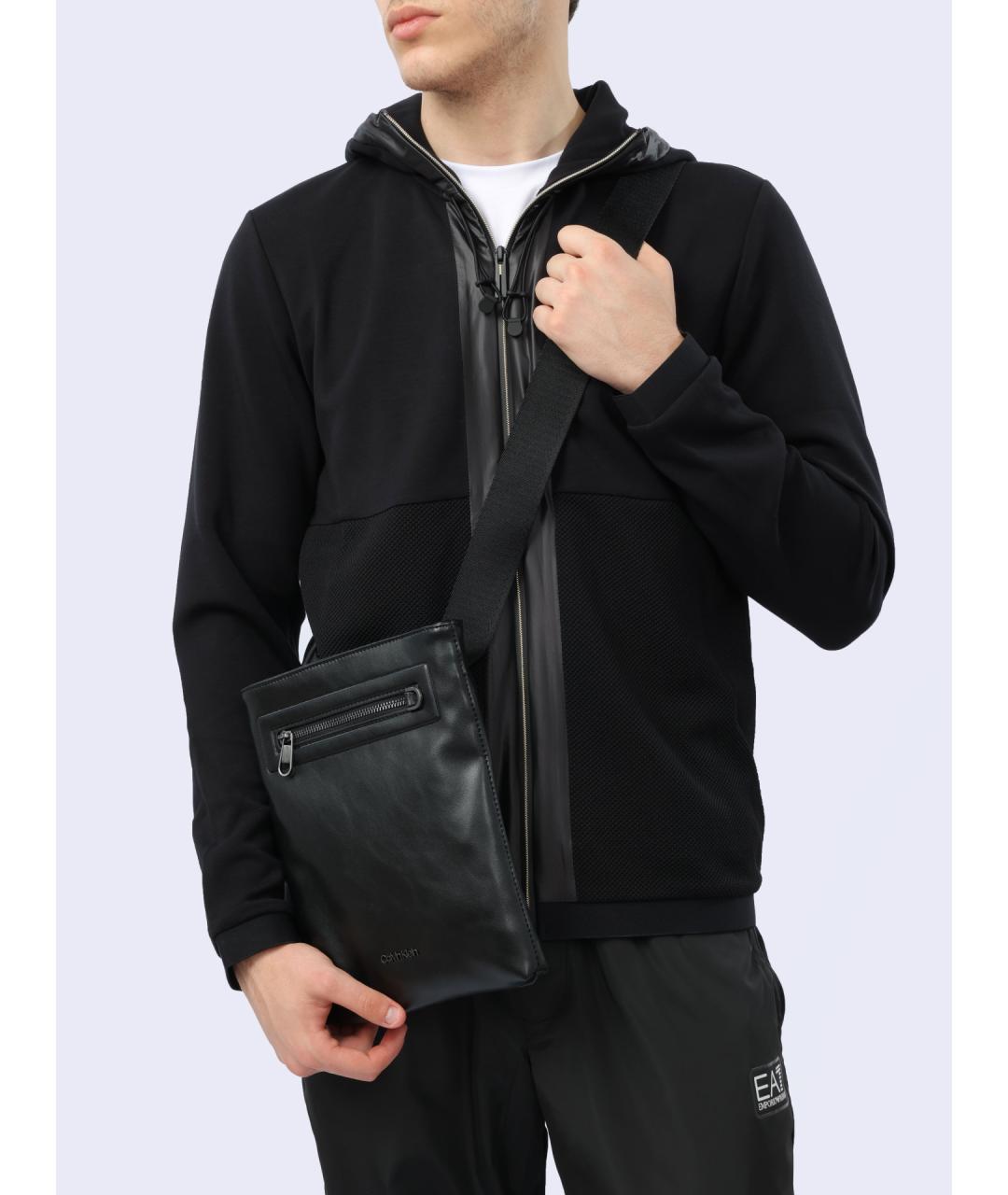 CALVIN KLEIN Черная сумка на плечо, фото 2