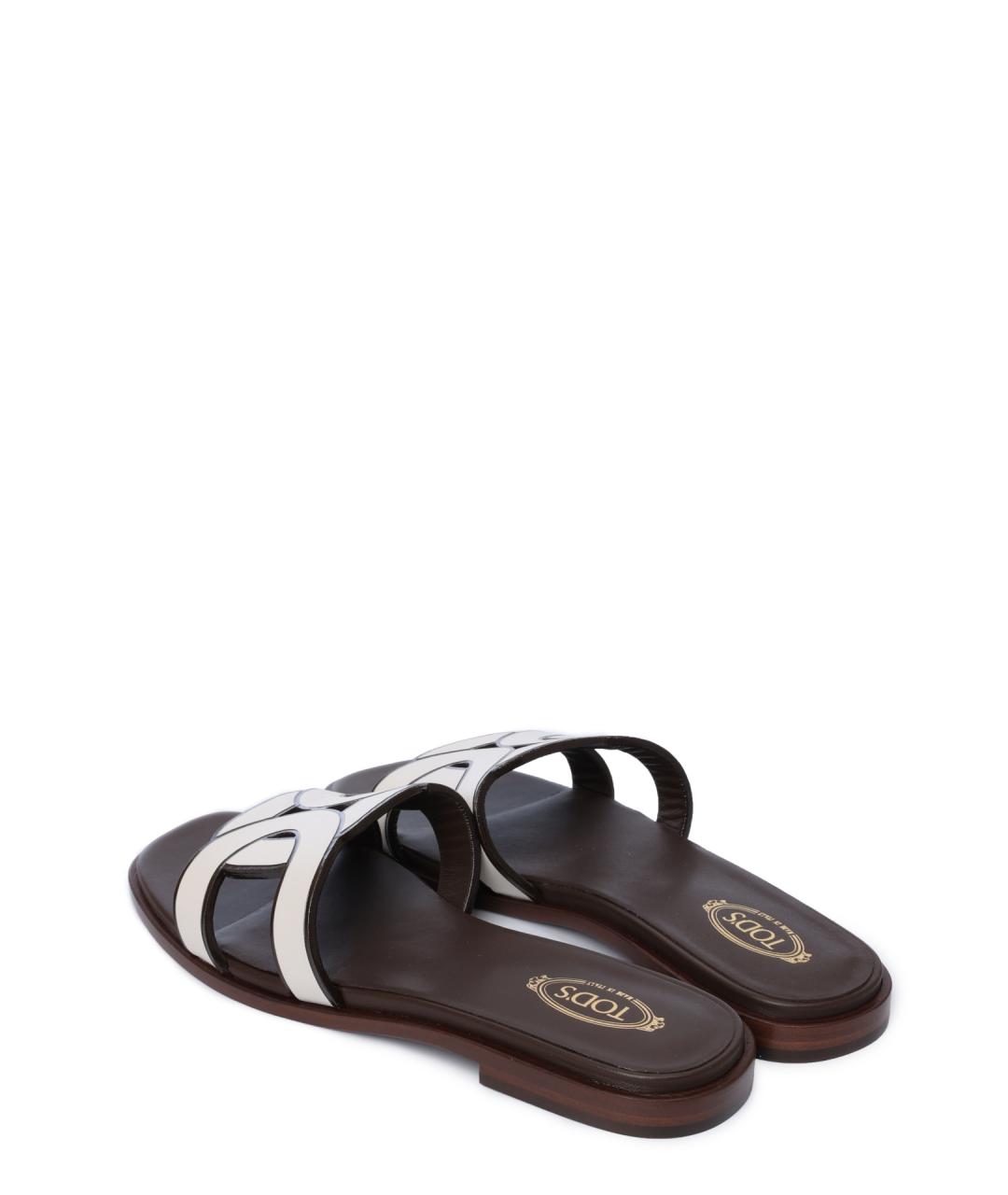 TOD'S Белые шлепанцы, фото 3