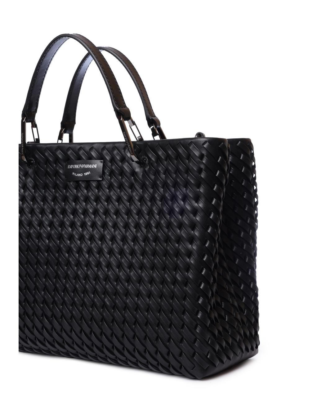 EMPORIO ARMANI Кожаная сумка тоут, фото 5