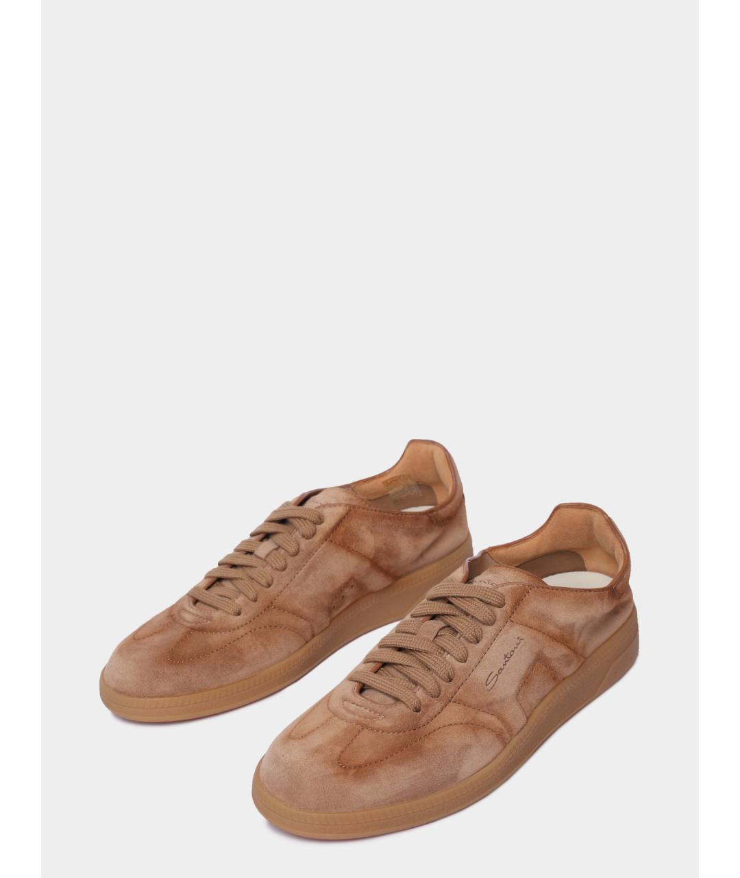 SANTONI Замшевые кеды, фото 2