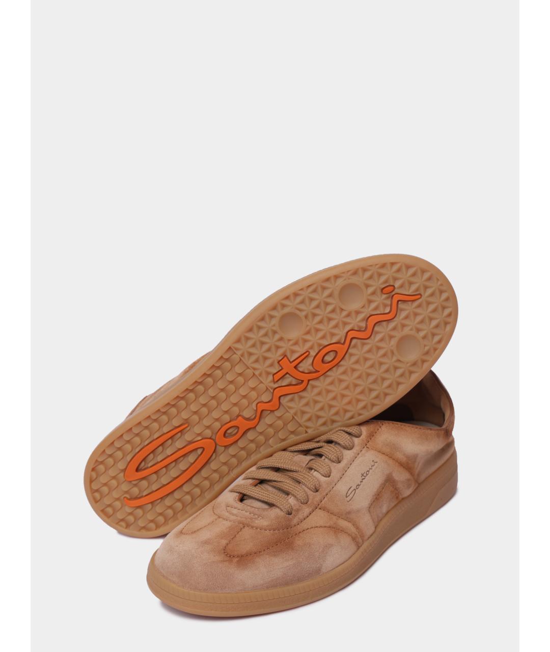 SANTONI Замшевые кеды, фото 4