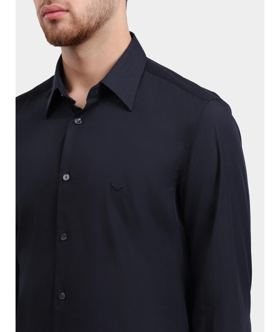 EMPORIO ARMANI Темно-синяя кэжуал рубашка, фото 4