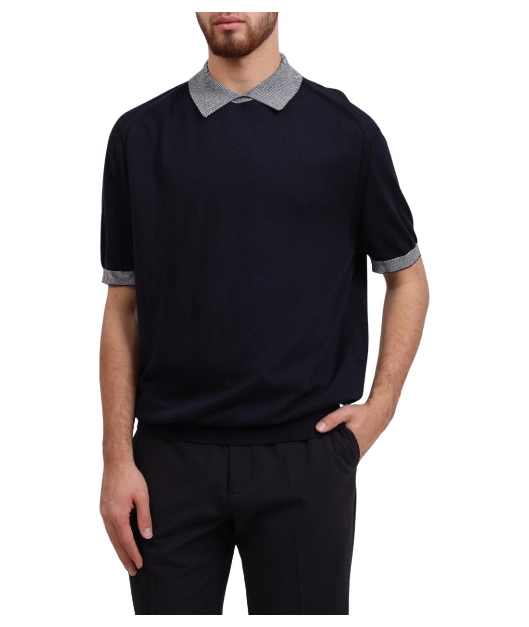 ARMANI EXCHANGE Хлопковое поло с коротким рукавом, фото 1
