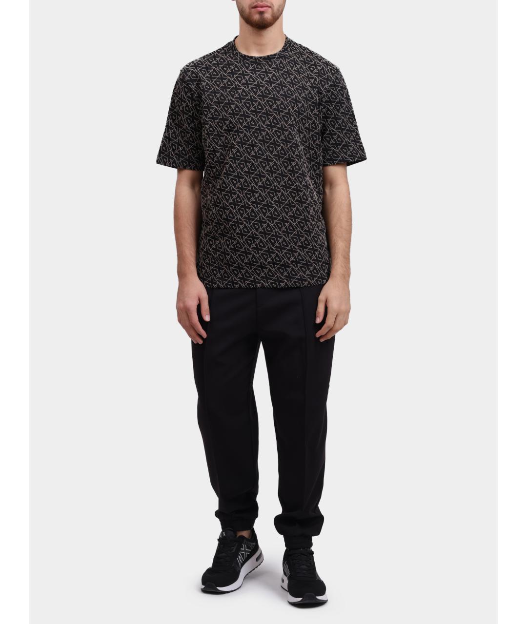 ARMANI EXCHANGE Черные повседневные брюки, фото 2