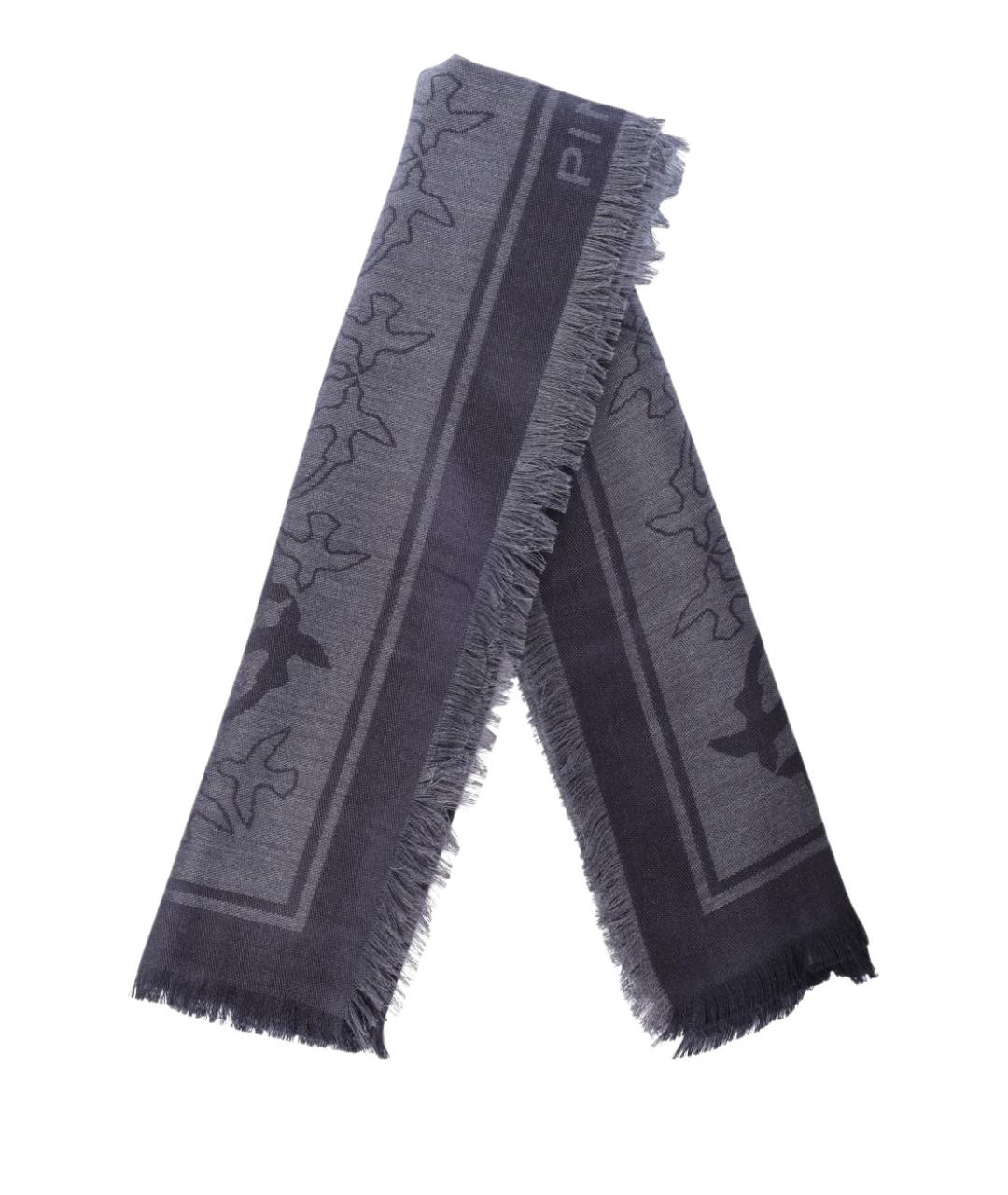 PINKO Серый шарф, фото 1