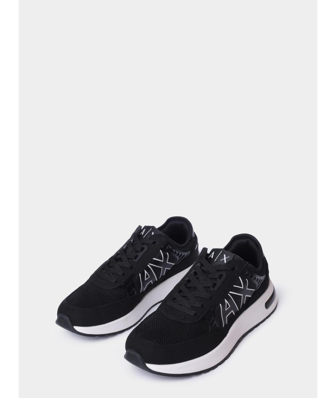 ARMANI EXCHANGE Черные низкие кроссовки / кеды, фото 2