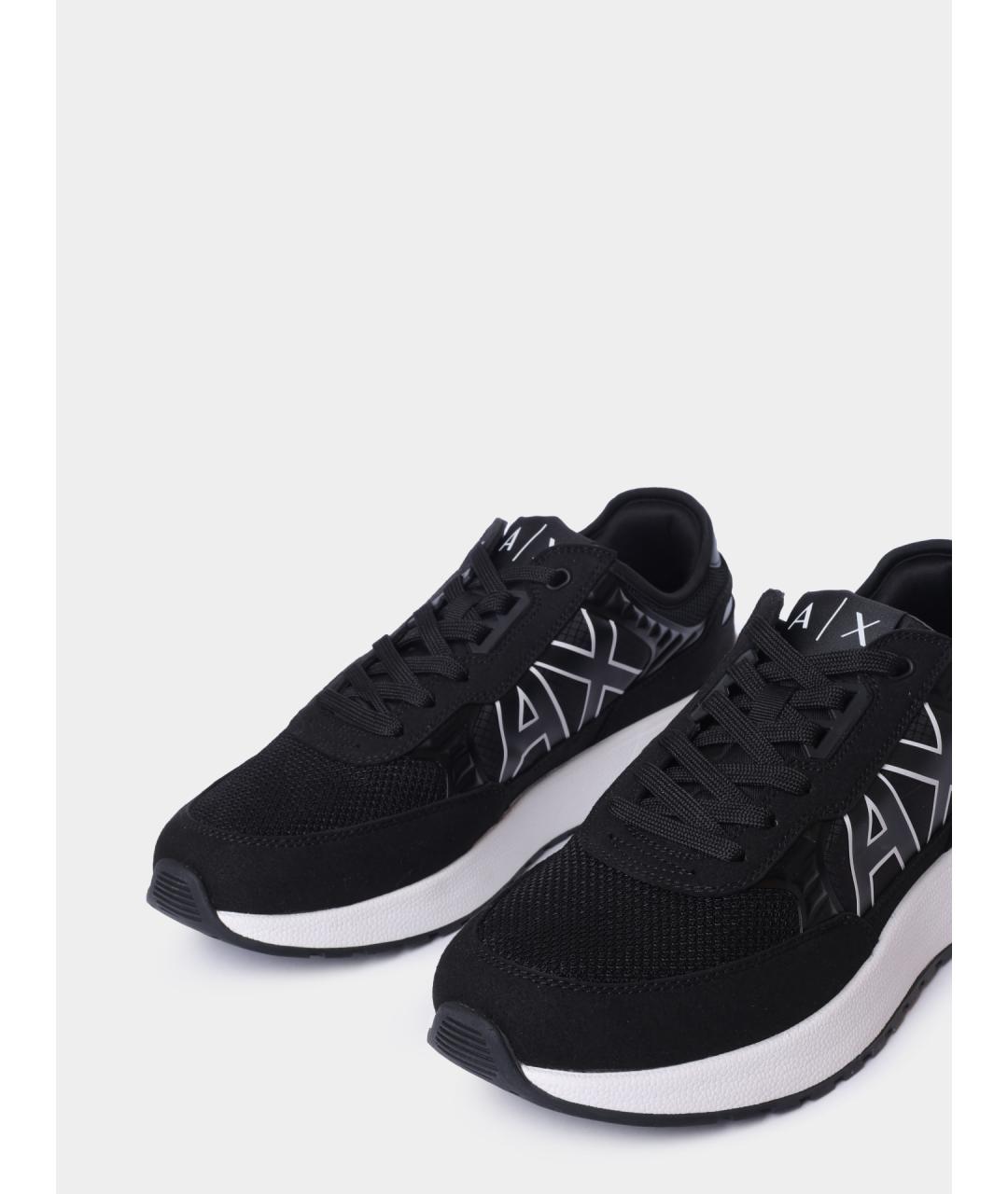 ARMANI EXCHANGE Черные низкие кроссовки / кеды, фото 3