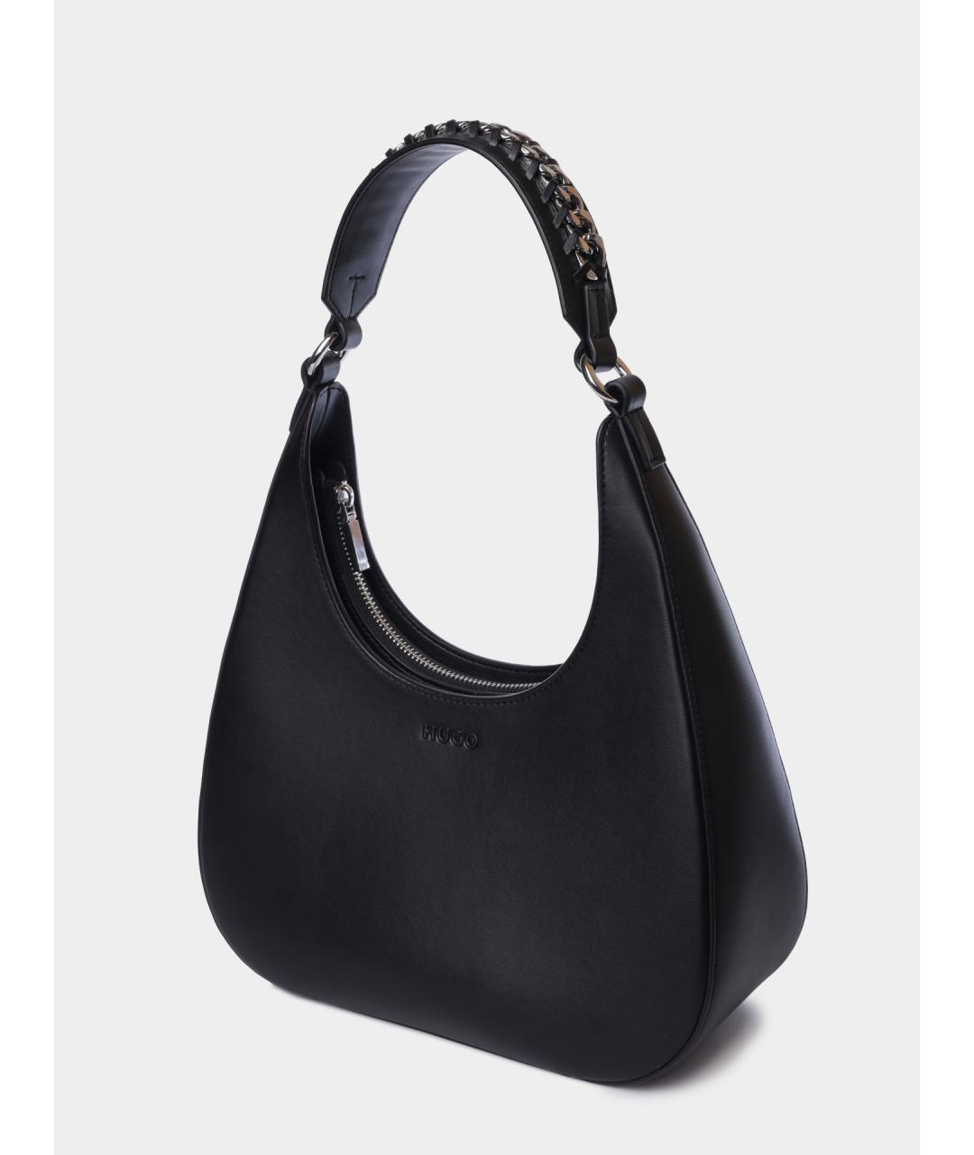 HUGO Черная сумка через плечо, фото 2