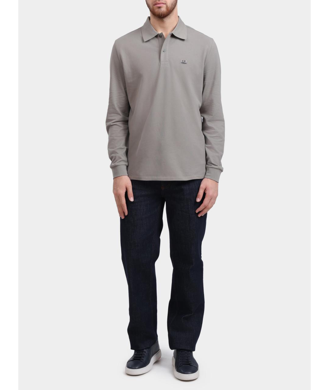 CP COMPANY Хлопковое поло с длинным рукавом, фото 2