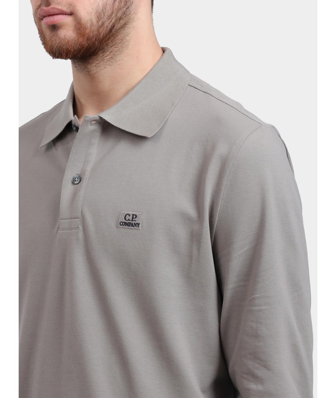CP COMPANY Хлопковое поло с длинным рукавом, фото 4