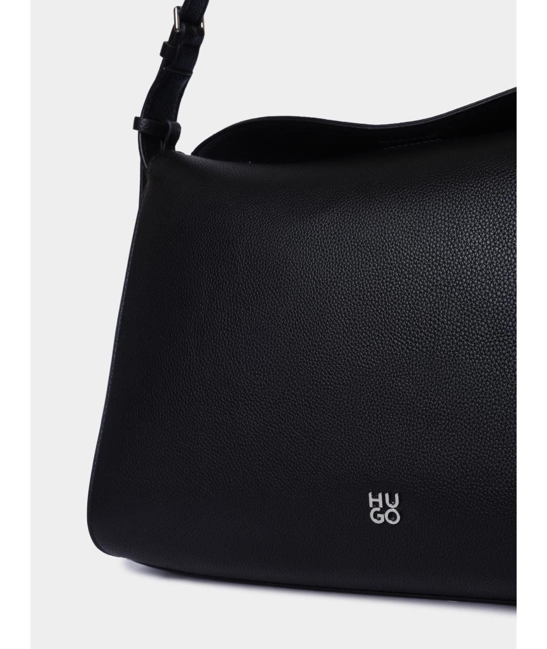 HUGO Черная сумка через плечо, фото 4