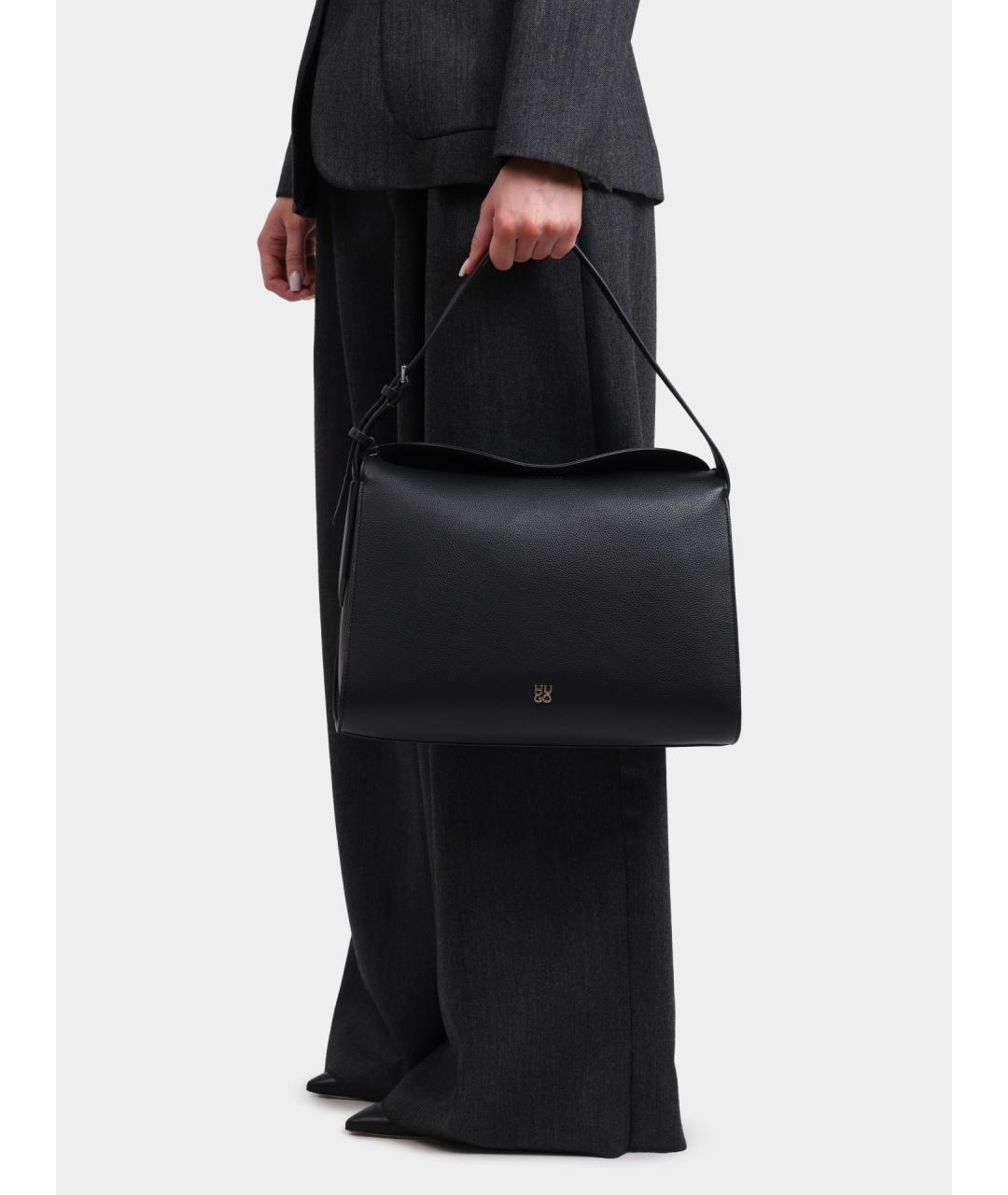 HUGO Черная сумка через плечо, фото 2