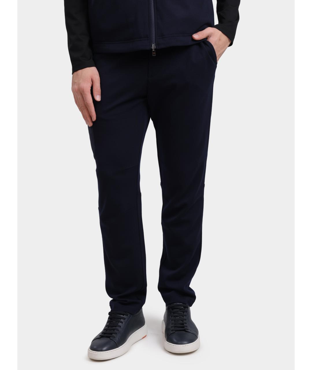 SEASE Темно-синие повседневные брюки, фото 6