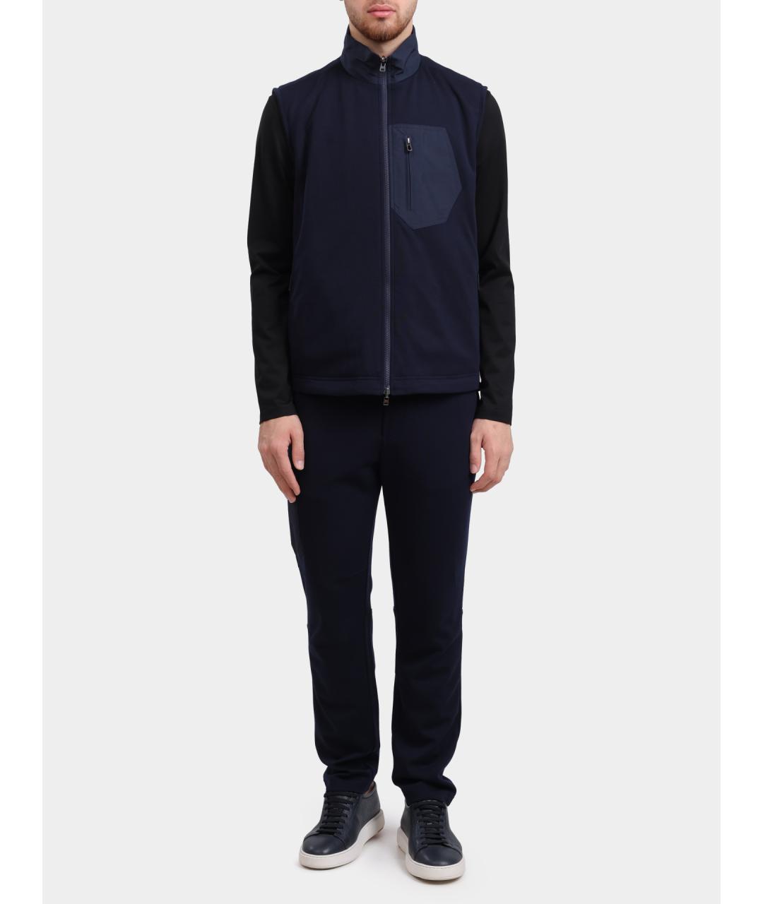 SEASE Темно-синие повседневные брюки, фото 2