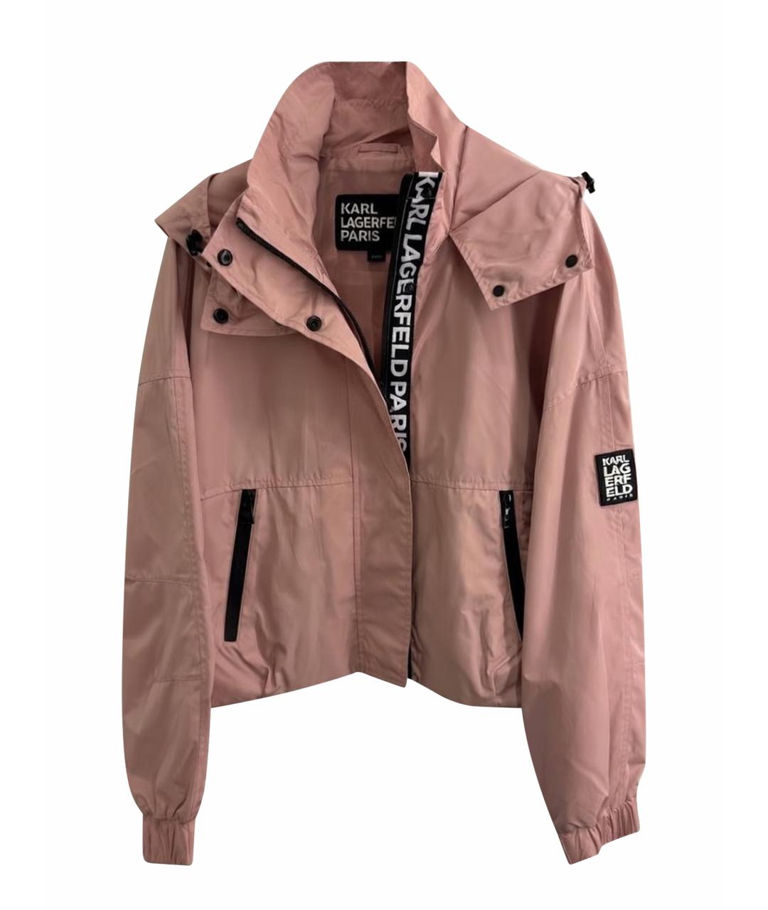 KARL LAGERFELD Розовая полиэстеровая куртка, фото 1