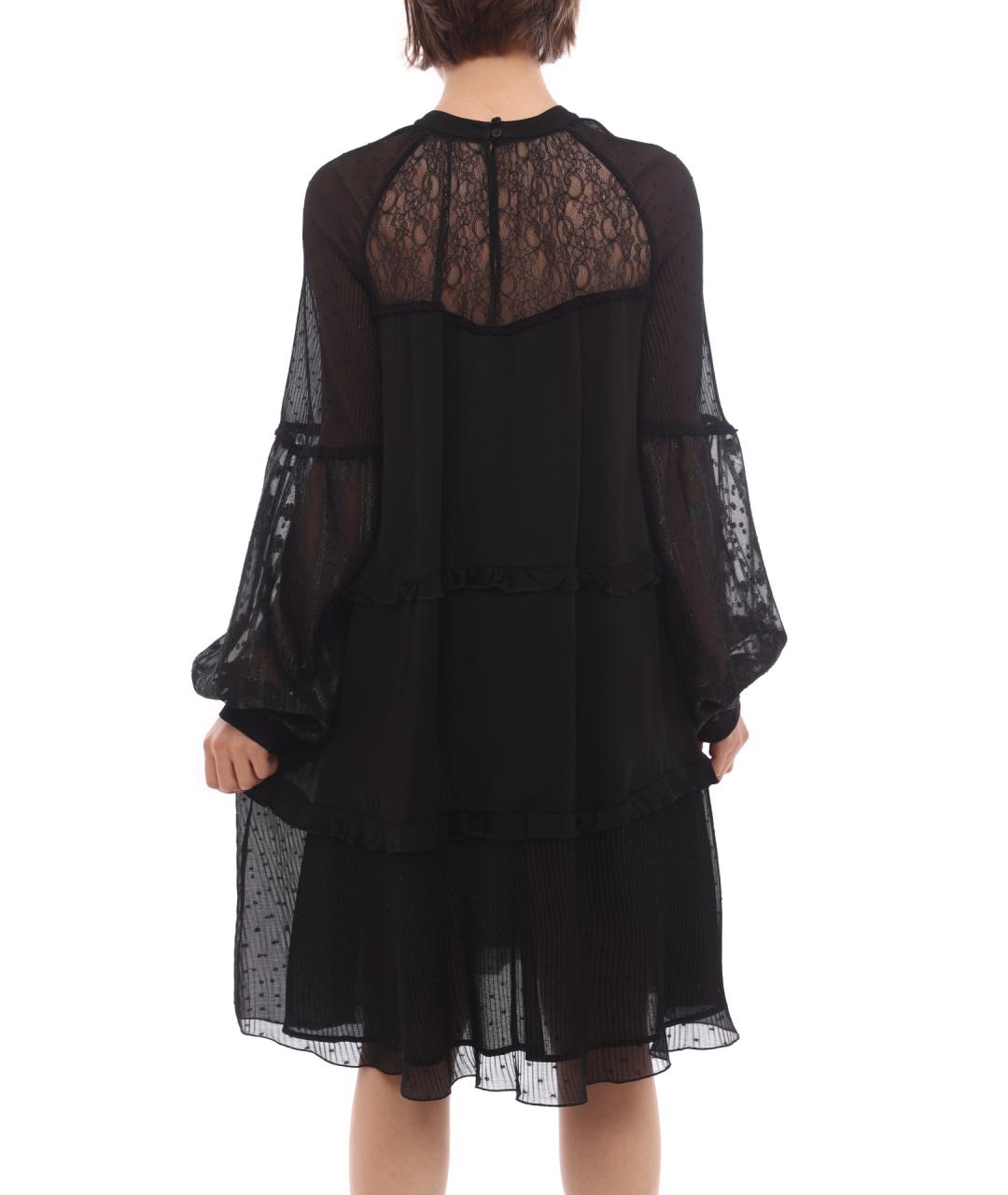 PINKO Черное повседневное платье, фото 4