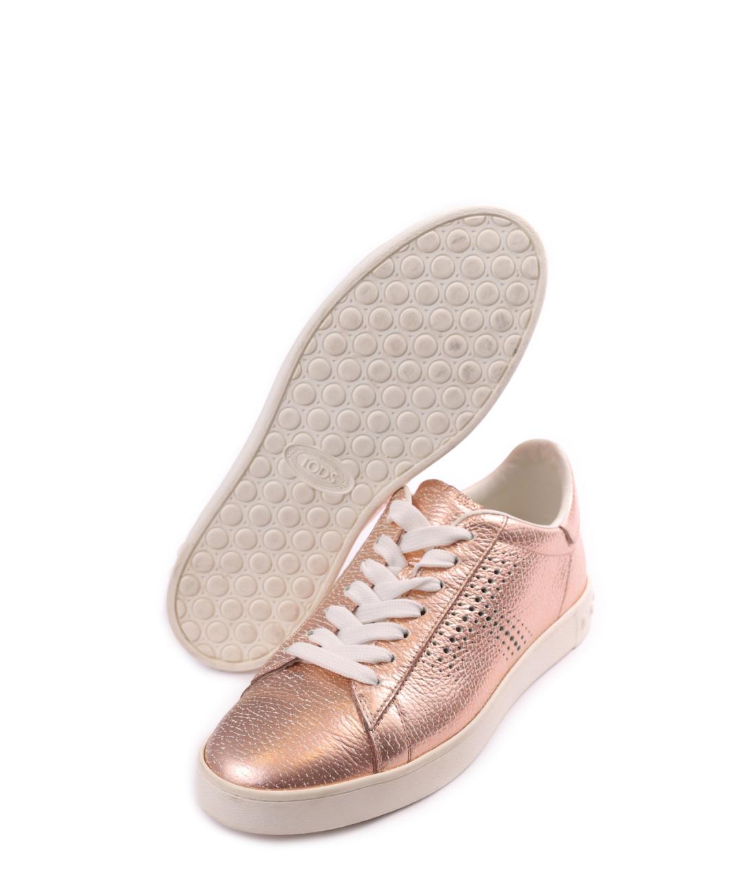 TOD'S Розовые кеды, фото 4