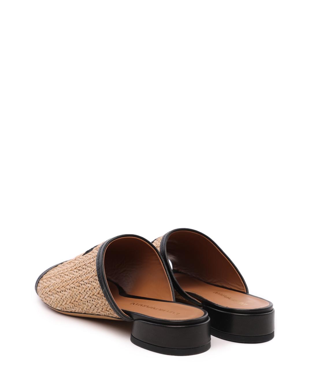 EMPORIO ARMANI Бежевые сабо, фото 4