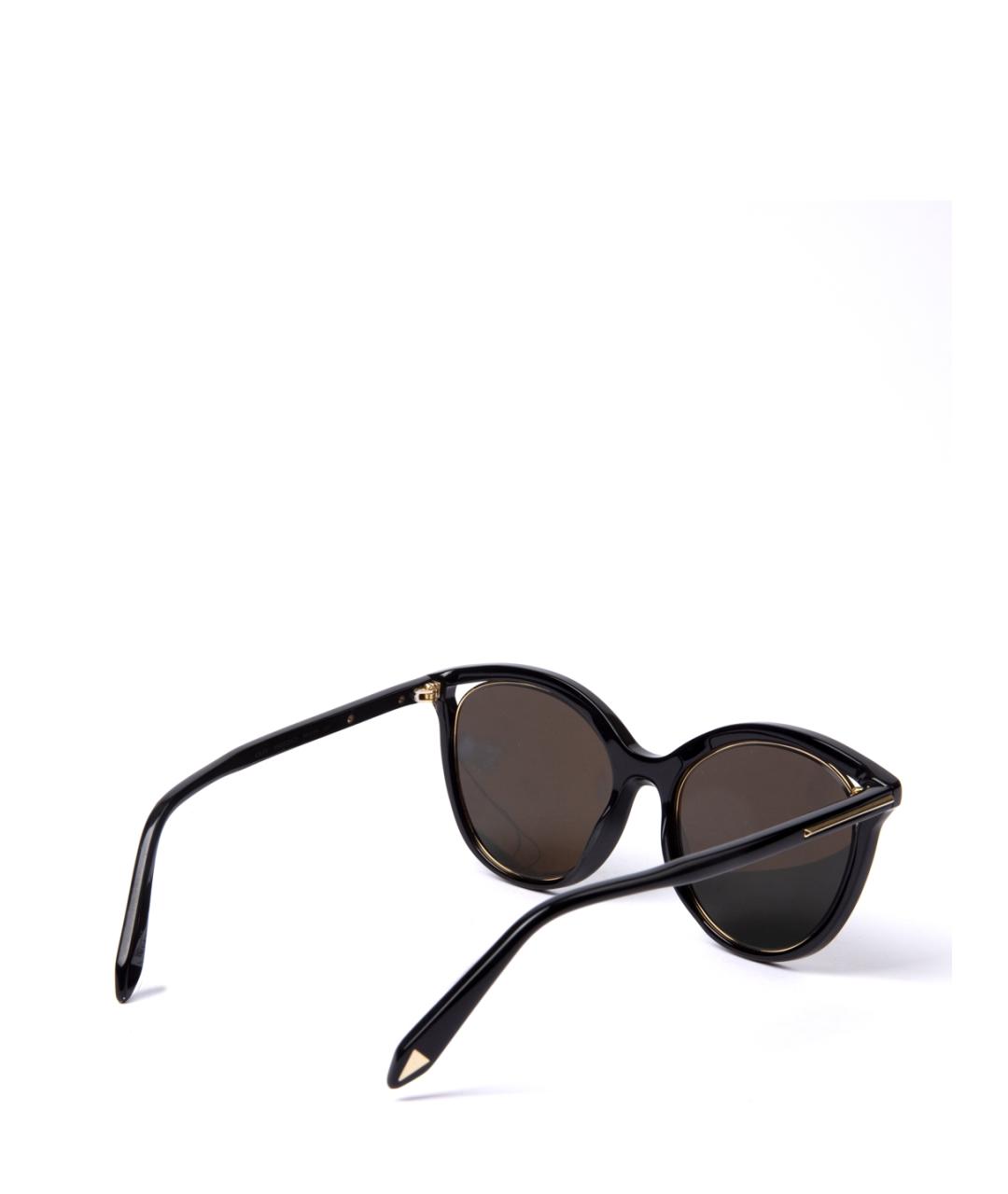 VICTORIA BECKHAM Черные пластиковые солнцезащитные очки, фото 3