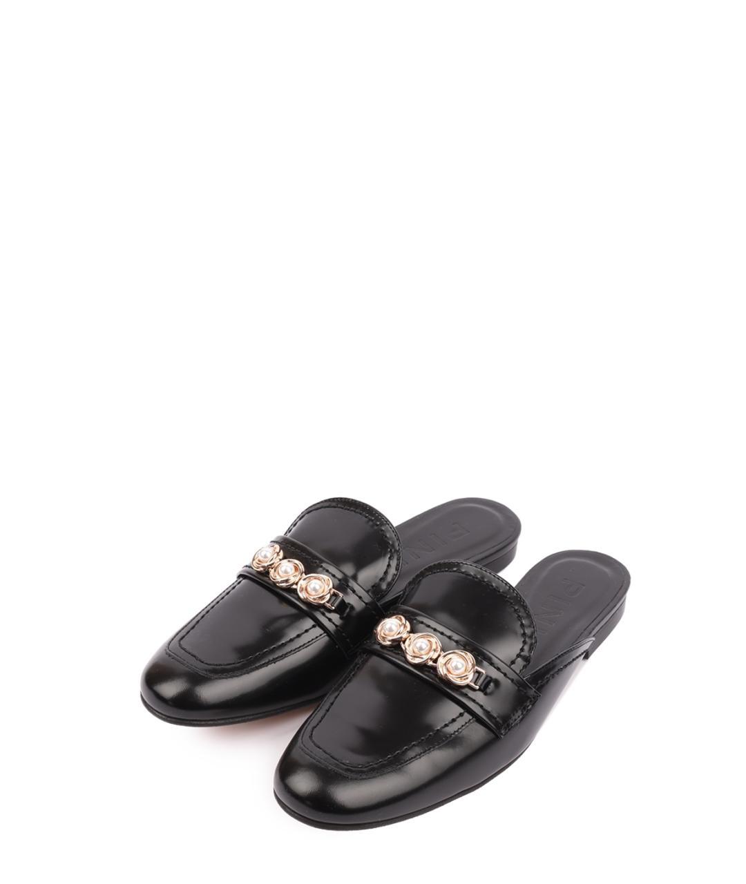 PINKO Черные мюли, фото 2