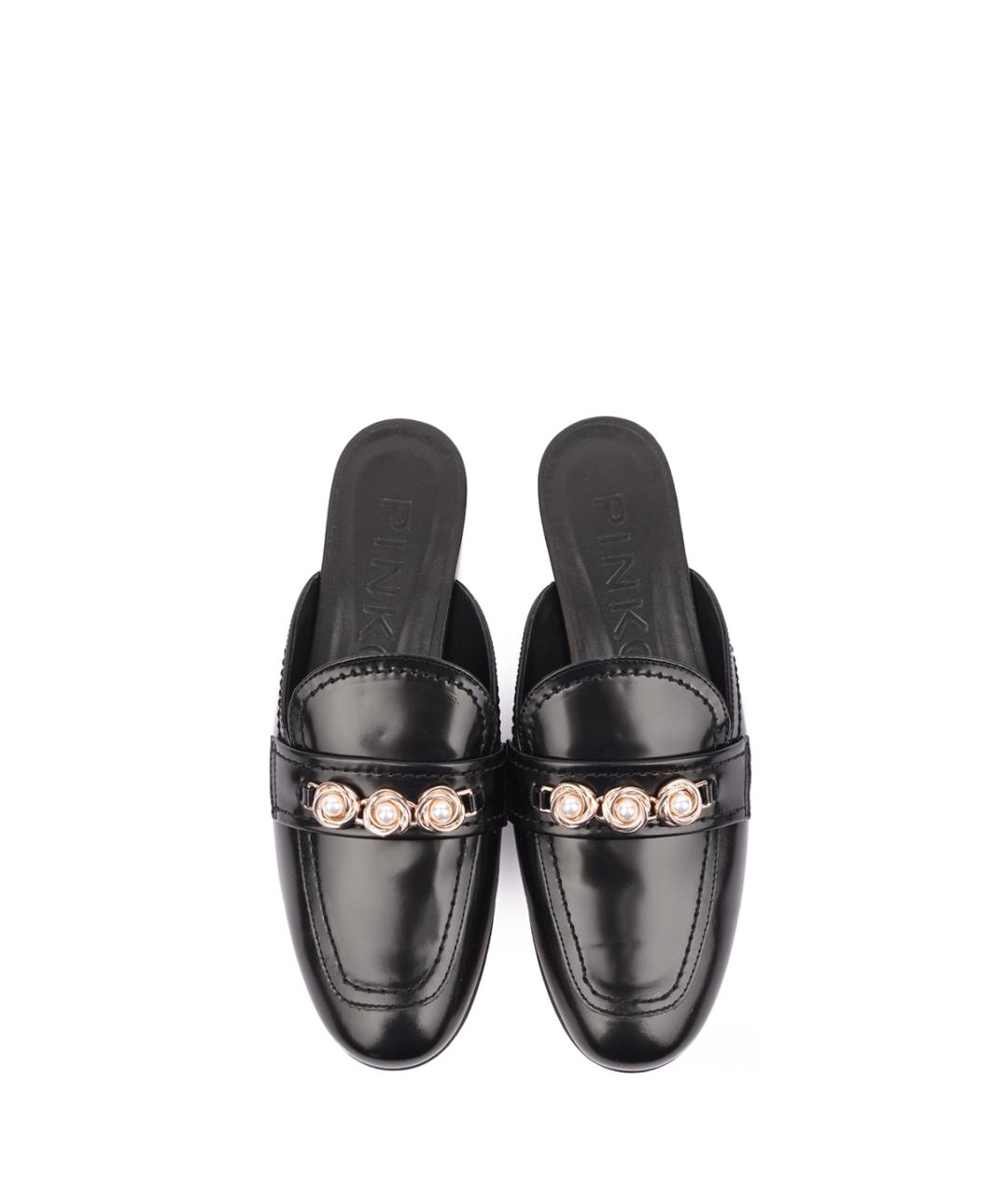 PINKO Черные мюли, фото 4