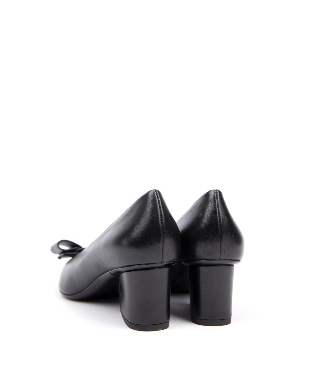 FERRAGAMO Черные кожаные туфли, фото 3