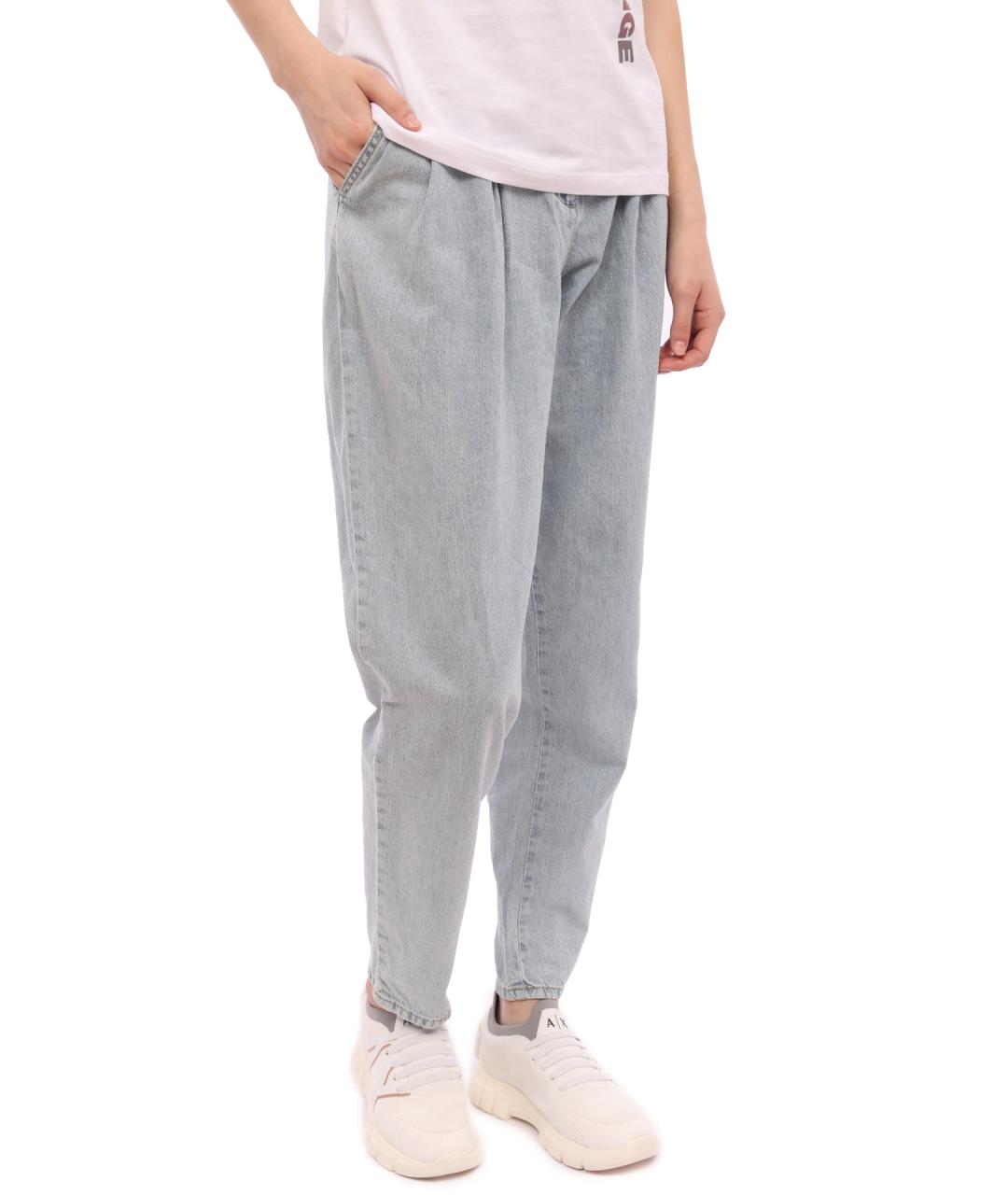ARMANI EXCHANGE Голубые прямые джинсы, фото 3