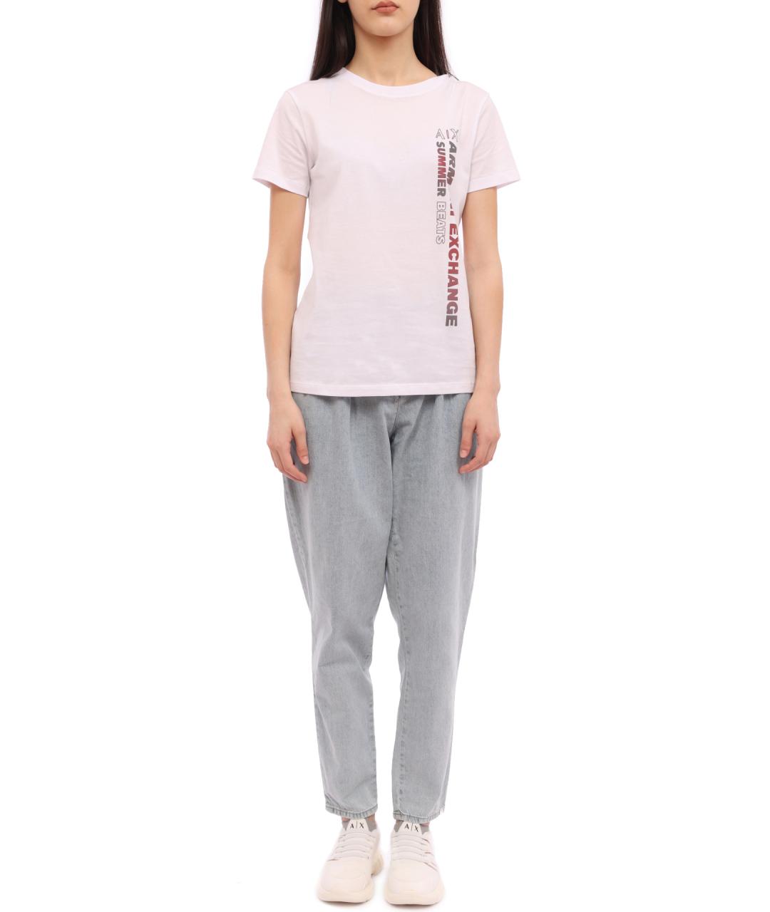 ARMANI EXCHANGE Голубые прямые джинсы, фото 2