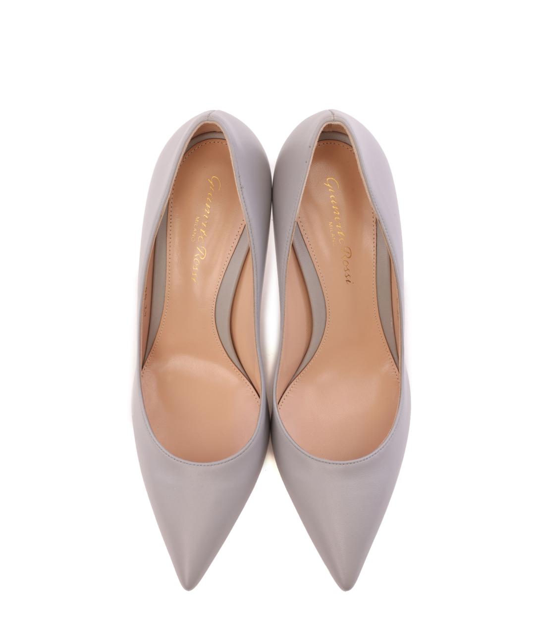 GIANVITO ROSSI Серые кожаные туфли, фото 4