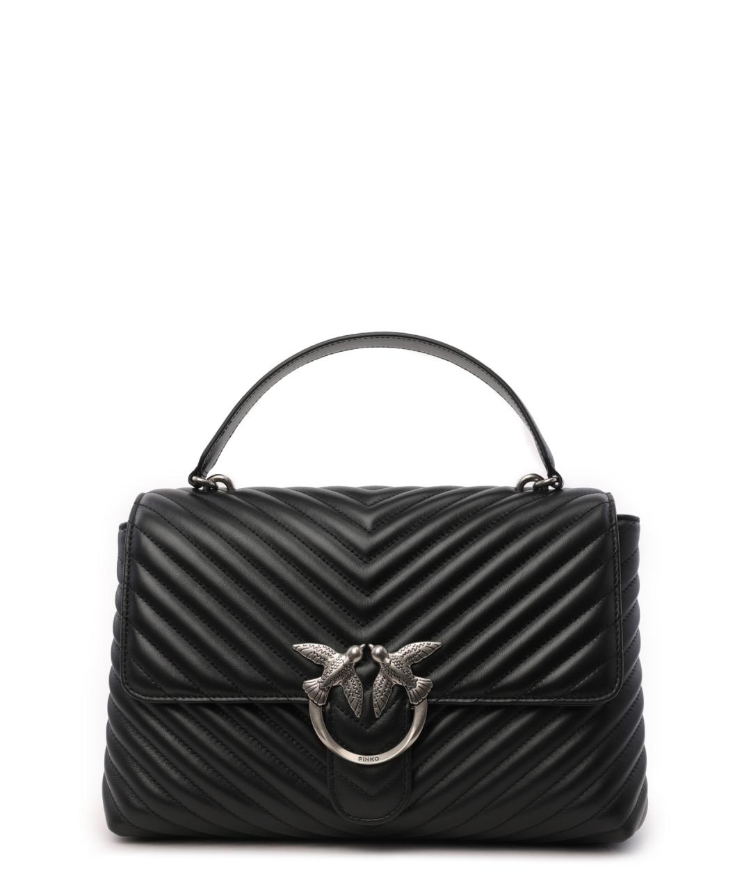 PINKO Черная сумка с короткими ручками, фото 1