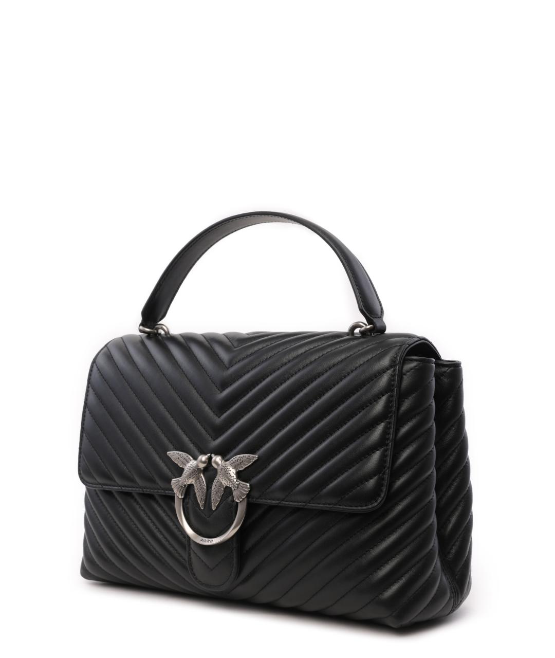 PINKO Черная сумка с короткими ручками, фото 2