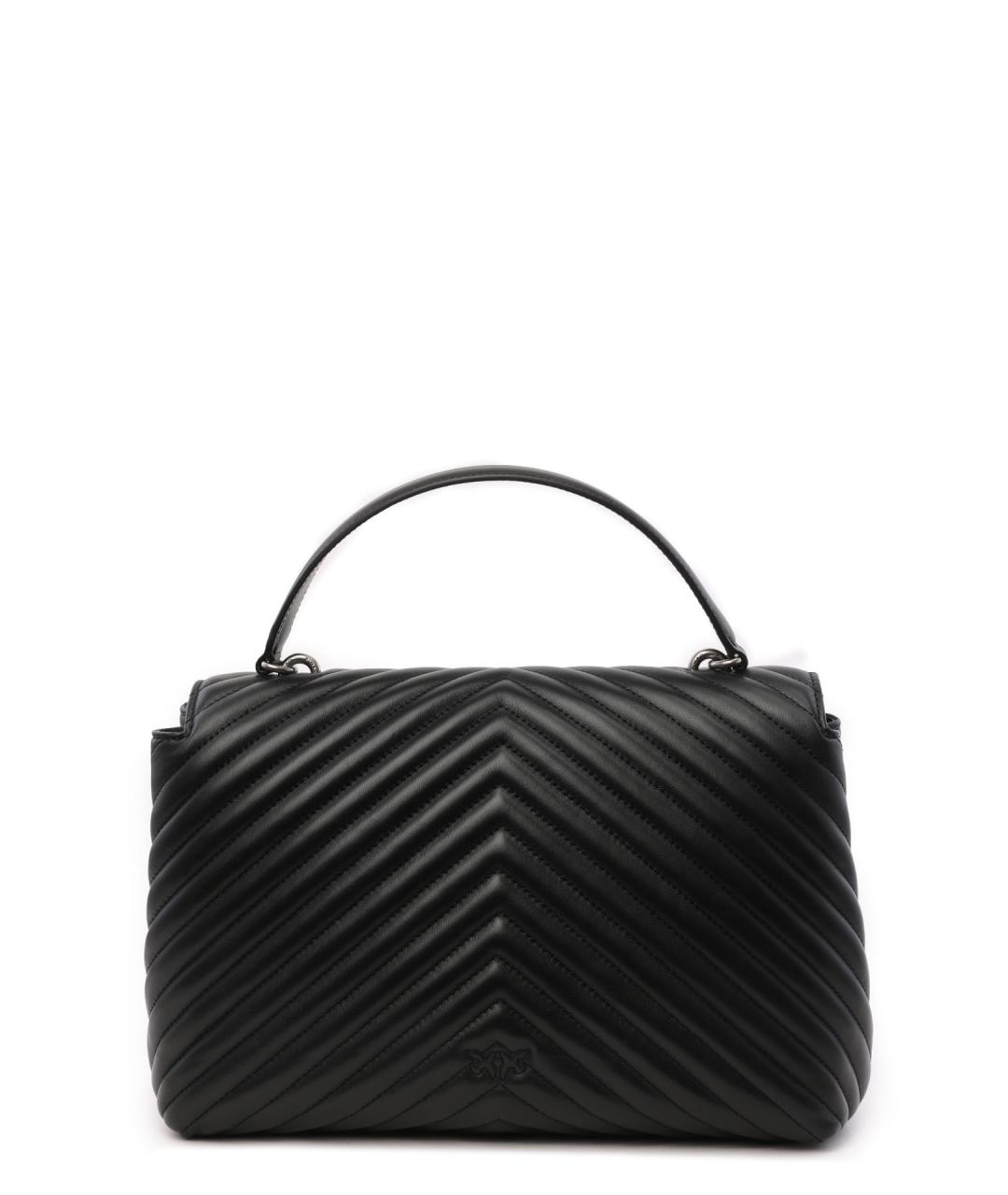 PINKO Черная сумка с короткими ручками, фото 3
