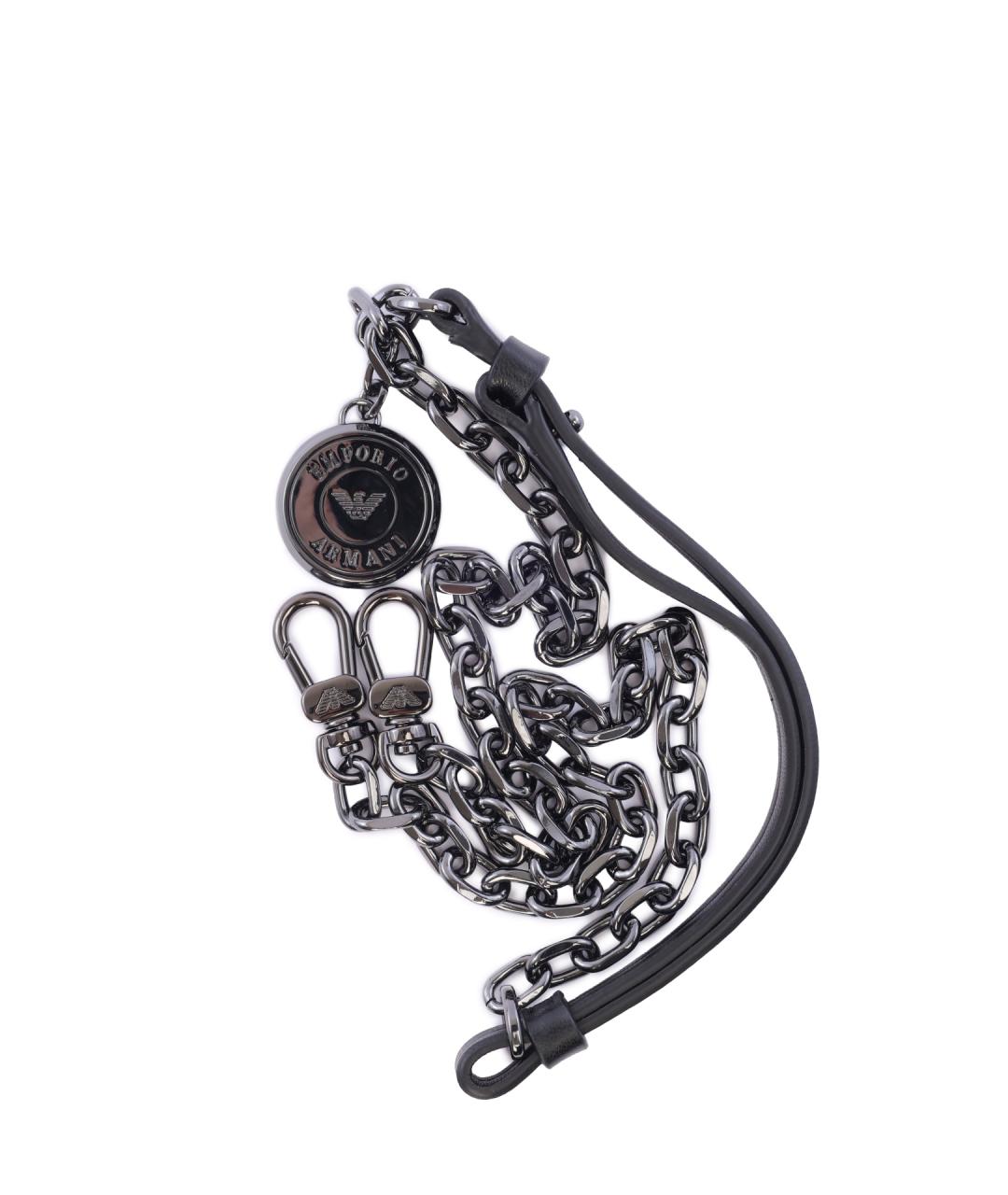 EMPORIO ARMANI Черная сумка тоут, фото 6