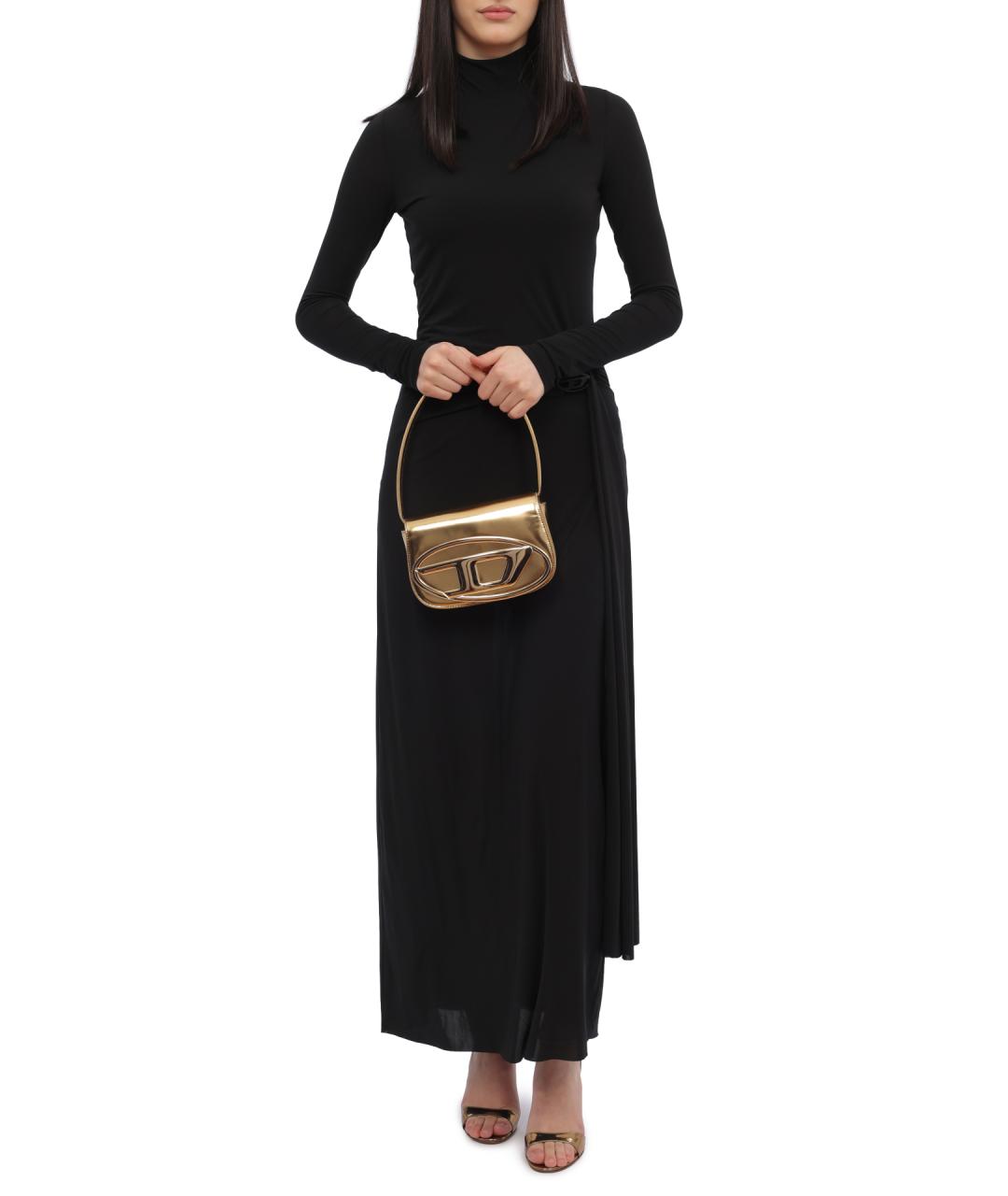 DIESEL Черное полиэстеровое повседневное платье, фото 1