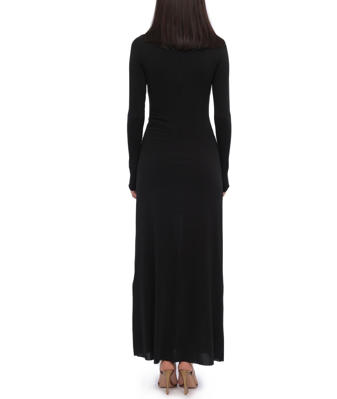 DIESEL Черное полиэстеровое повседневное платье, фото 7